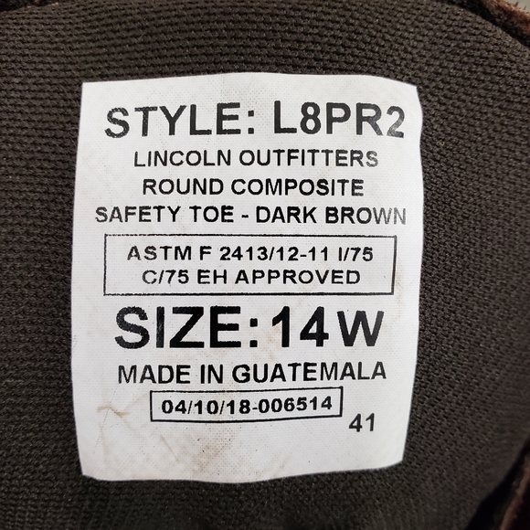 Men\'s Lincoln outfitter workboots main image 5